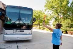 Event Staff Directing Motorcoaches at Gaylord Texan Resort