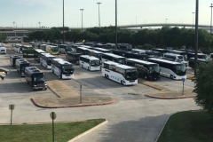 Motorcoaches Staged at Kay Bailey Hutchison Convention Center Dallas
