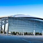 Exterior view of AT&T Stadium in Arlington, Texas—an iconic venue ideal for Arlington DMC corporate events and group experiences.